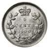 1900 Round 0's Canada 5-cents Extra Fine (EF40) $