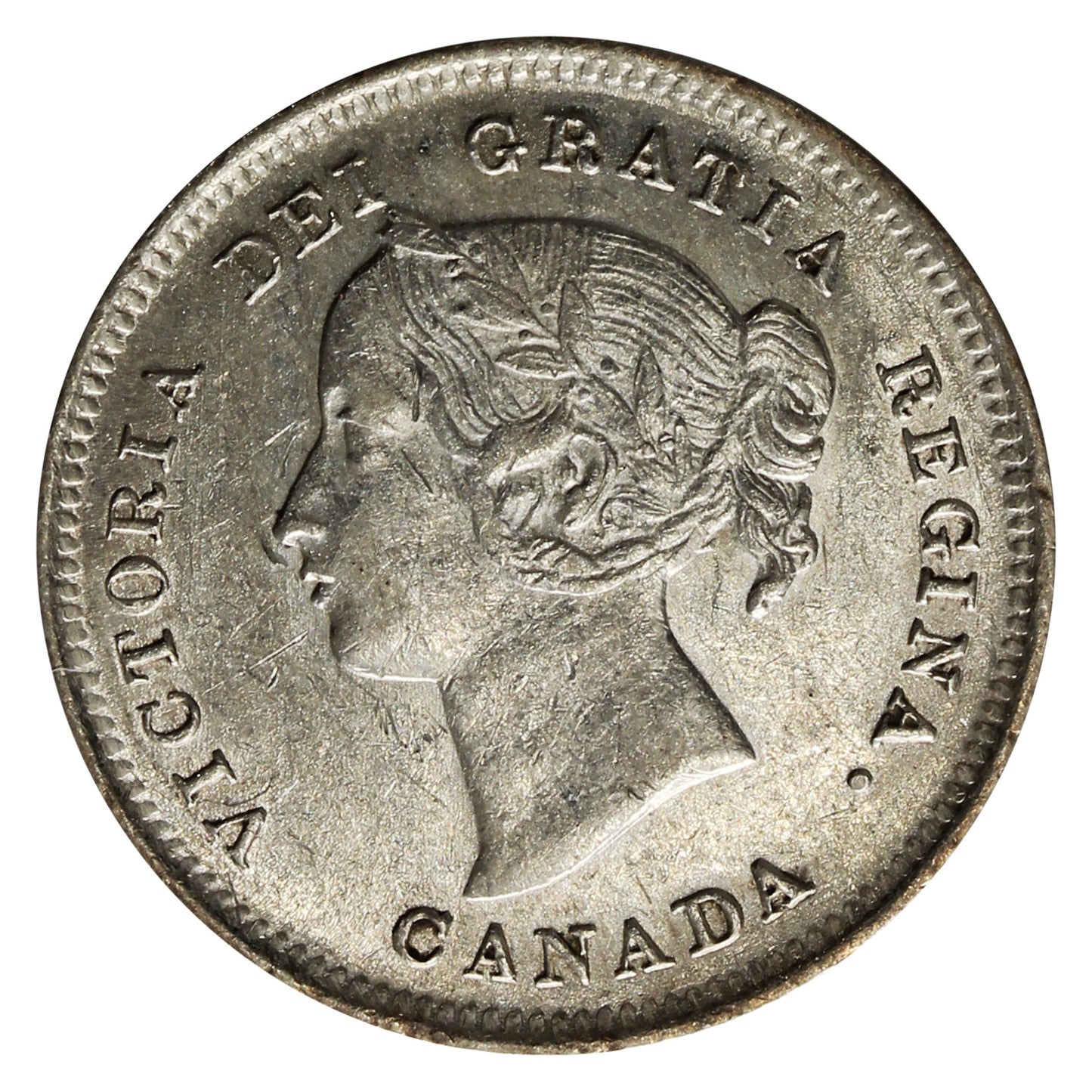 1900 Round 0's Canada 5-cents EF-AU (EF45) $
