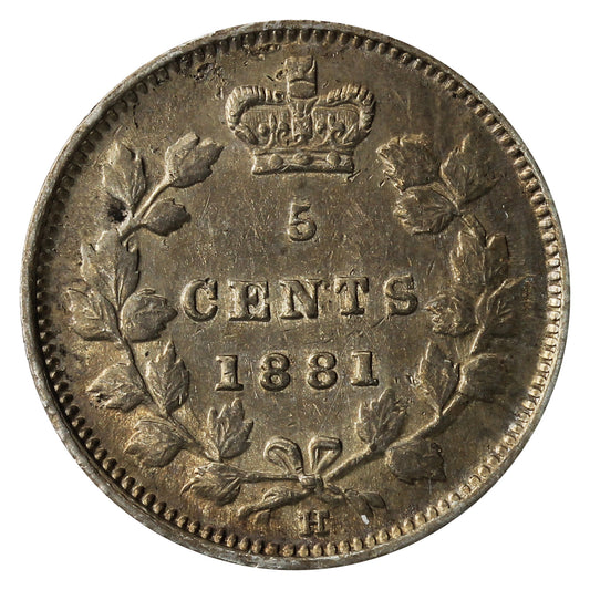 1881H Canada 5-cents VF-EF (VF30) $