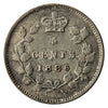 1886 Small 6 Canada 5-cents VF-EF (VF30) $