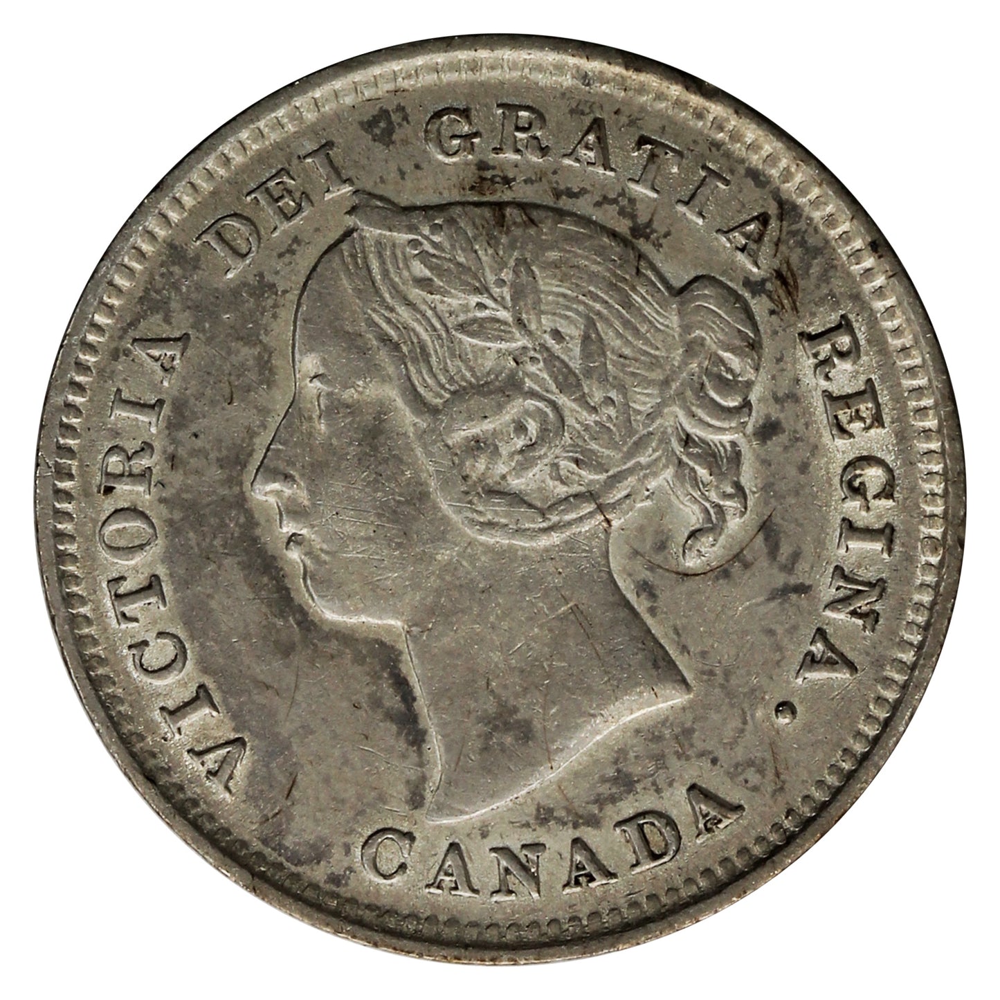 1888 Canada 5-cents Extra Fine (EF40) $