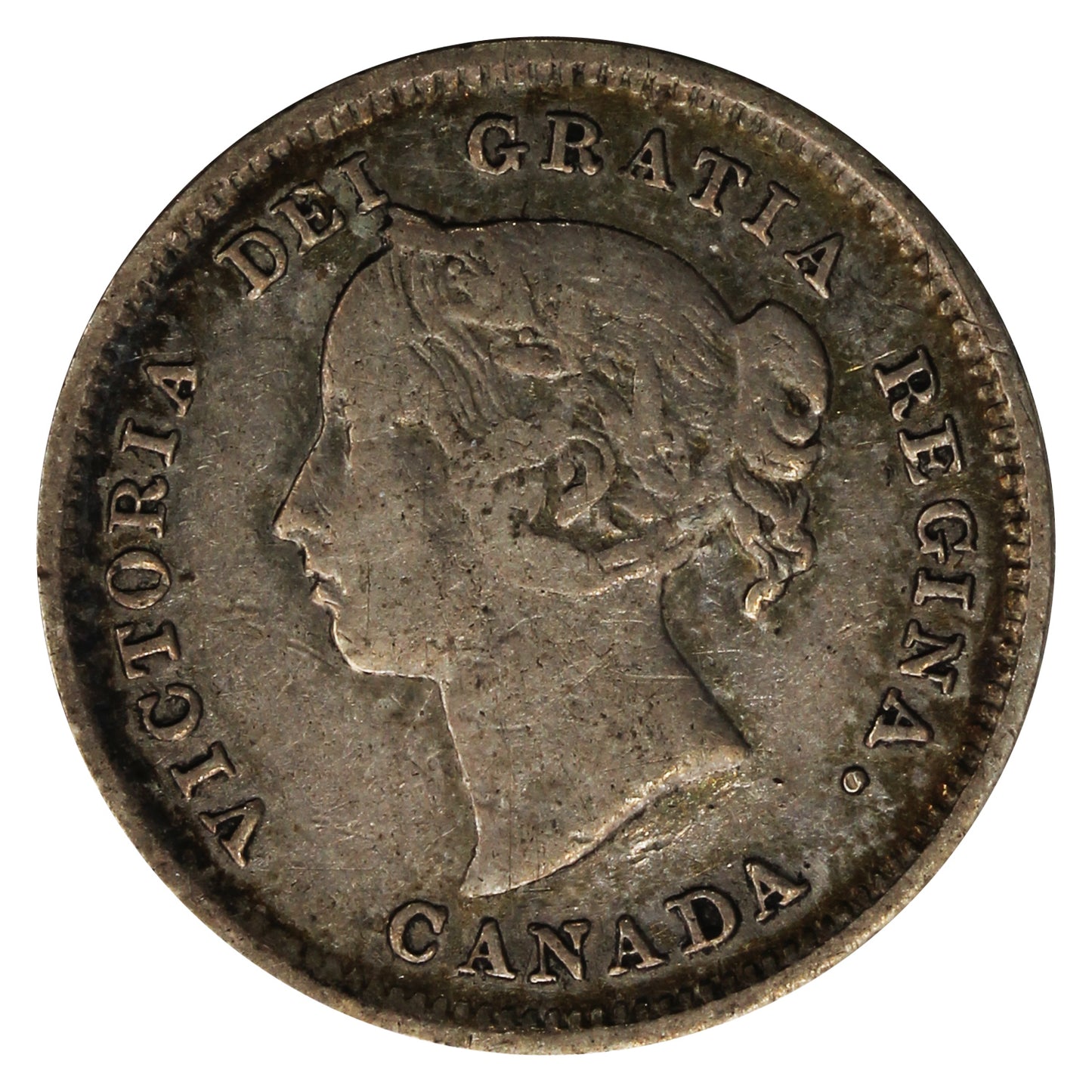 1889 Canada 5-cents F-VF (F15) $