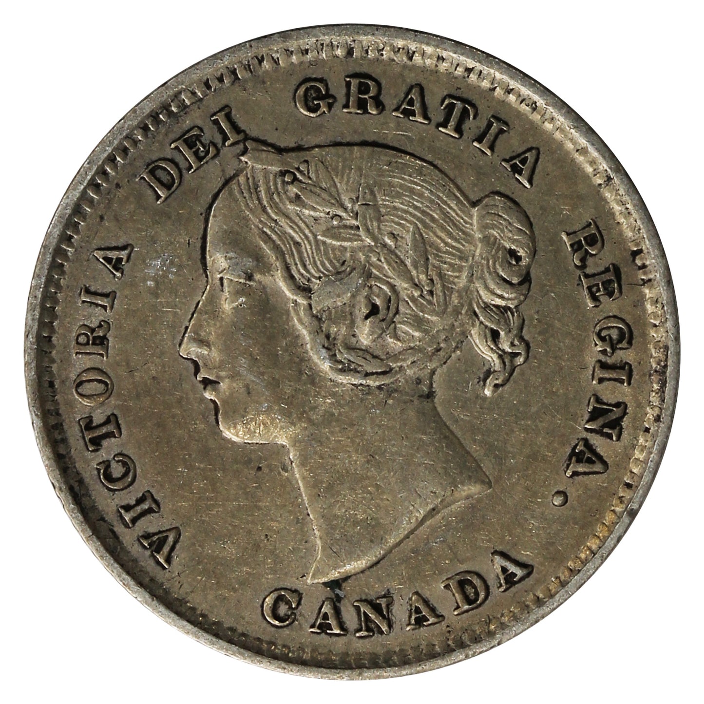 1891 Obv. 2 Canada 5-cents EF-AU (EF45) $