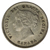 1891 Obv. 5 Canada 5-cents EF-AU (EF45) $
