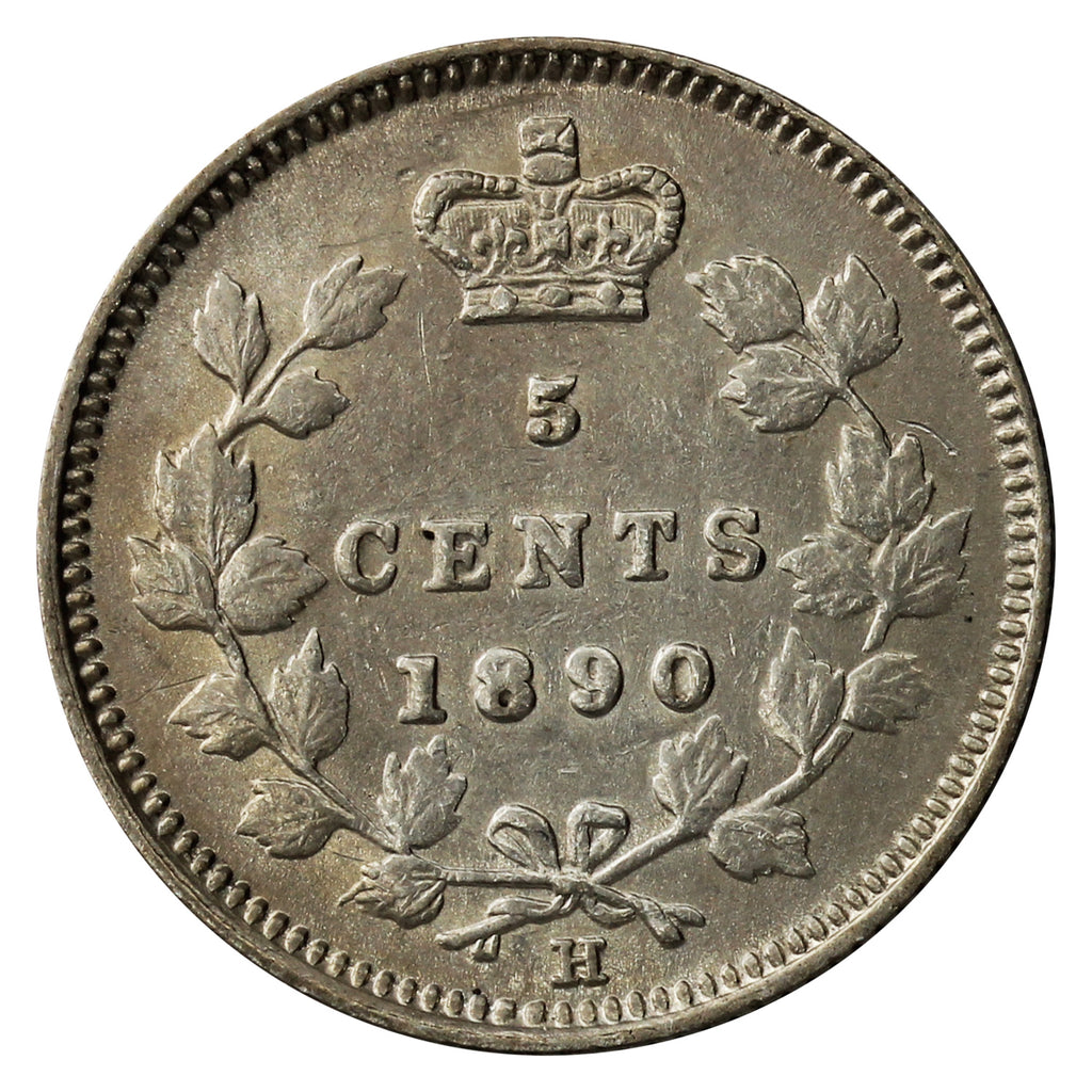 1890H Canada 5-cents EF-AU (EF45) $