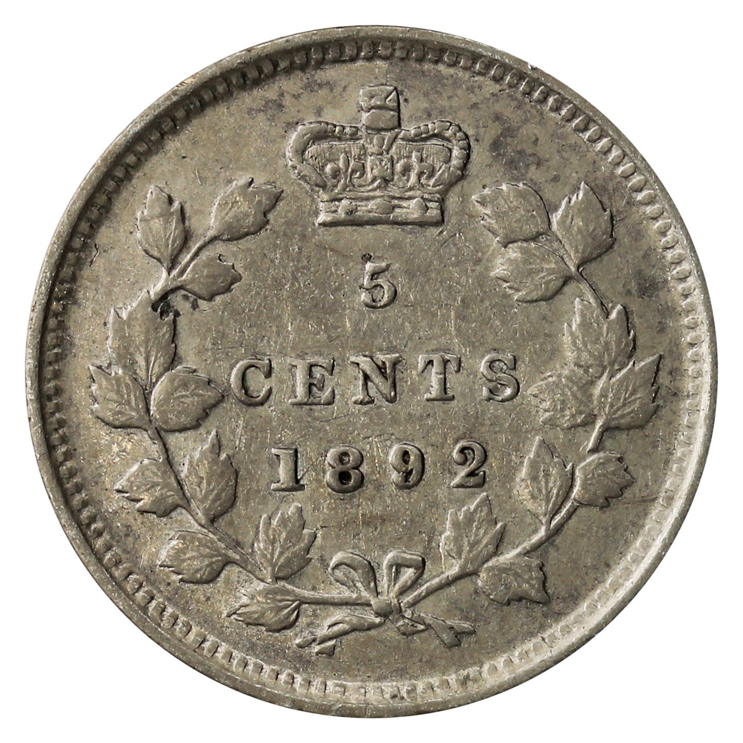 1892 Canada 5-cents Extra Fine (EF40) $