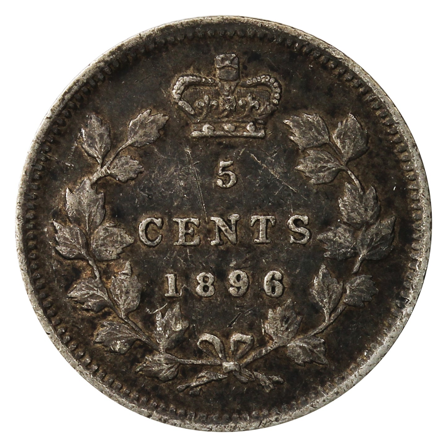 1896 Canada 5-cents VF-EF (VF30)