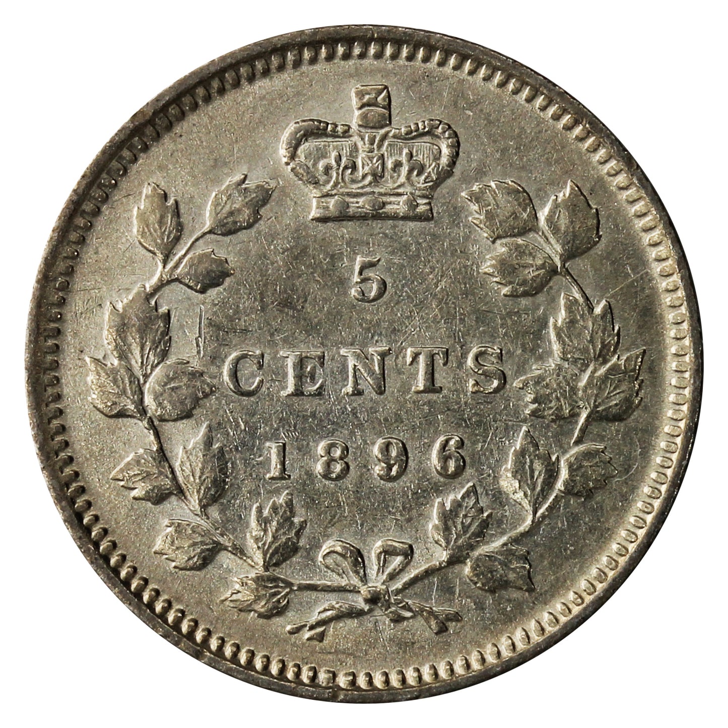 1896 Canada 5-cents EF-AU (EF45) $