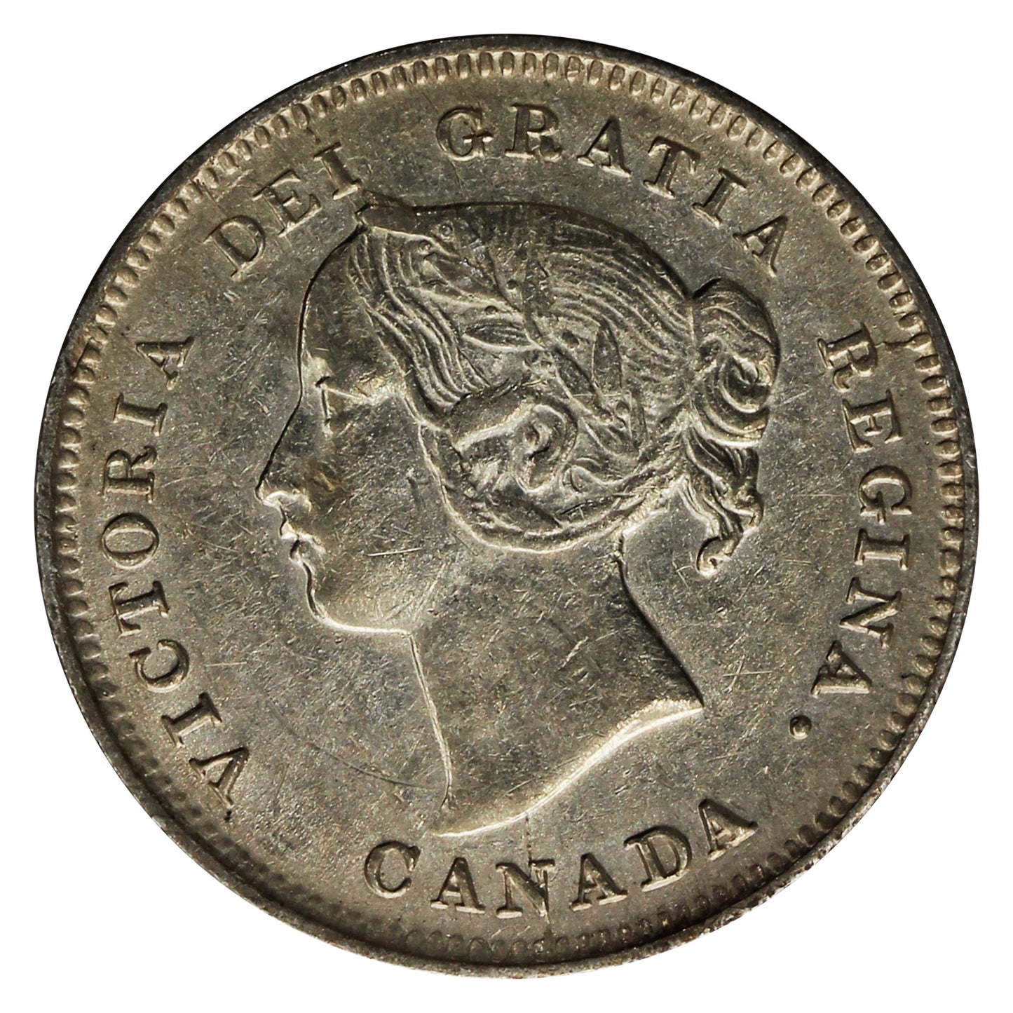 1896 Canada 5-cents EF-AU (EF45) $