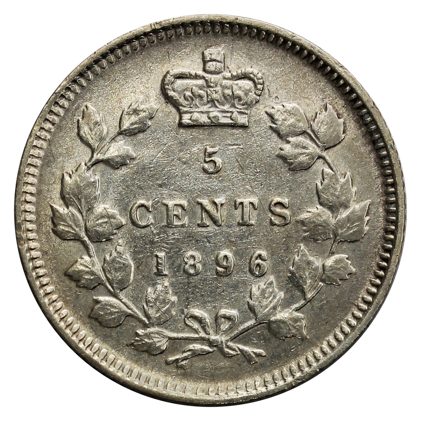 1896 Canada 5-cents Extra Fine (EF40)