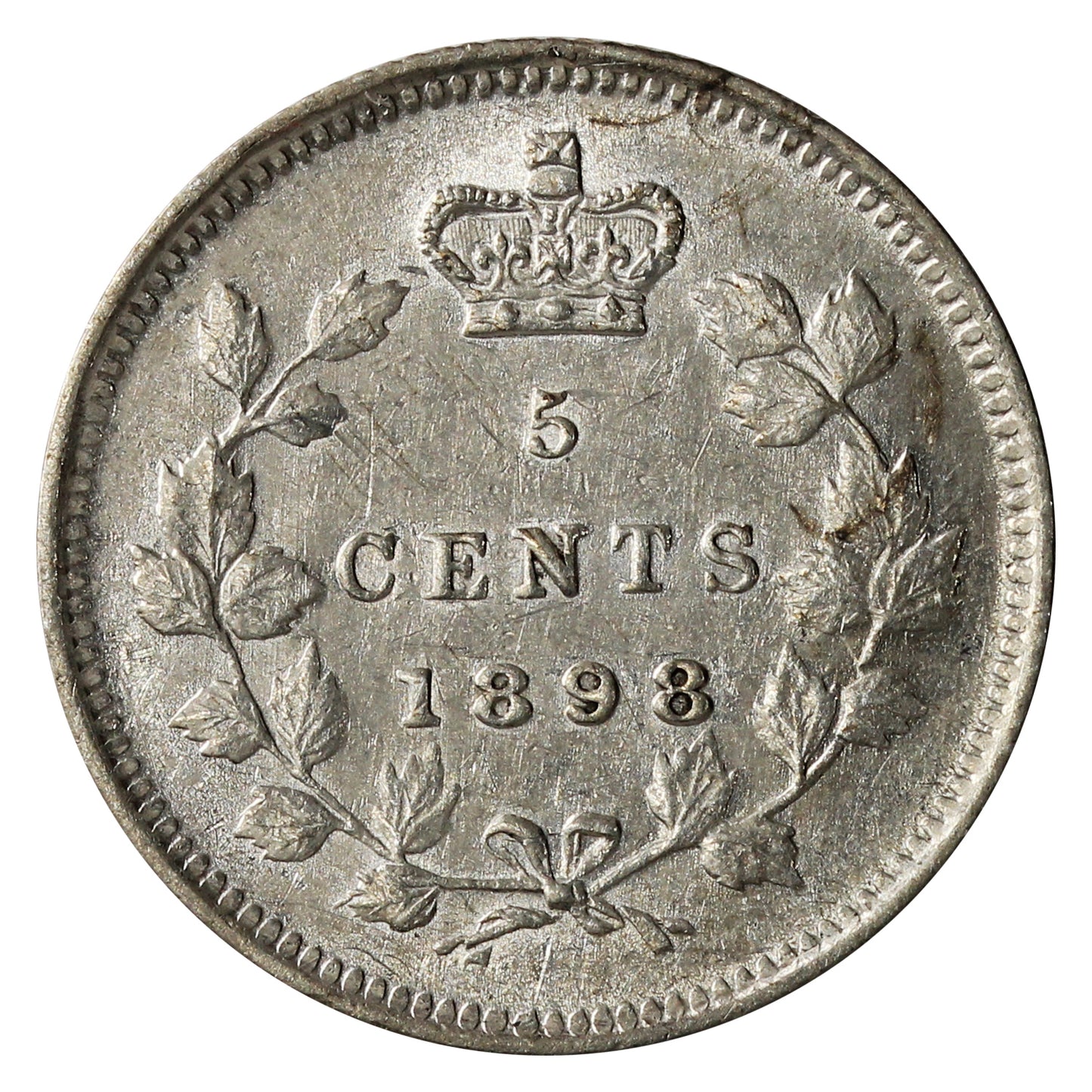 1898 Canada 5-cents EF-AU (EF45) $