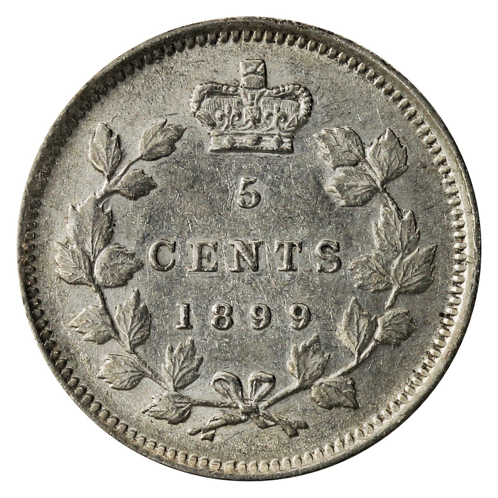 1899 Canada 5-cents EF-AU (EF45)