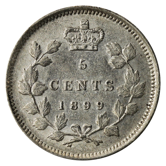 1899 Canada 5-cents EF-AU (EF45)