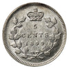 1899 Canada 5-cents Almost Uncirculated (AU50) $