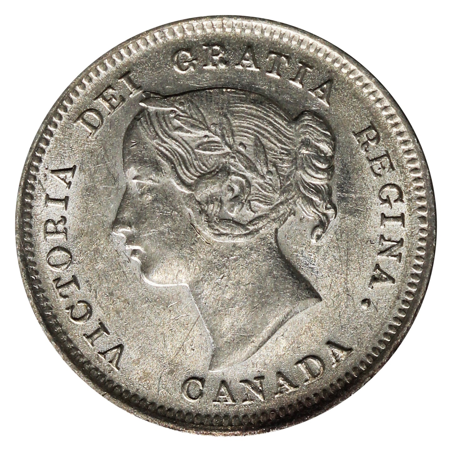1899 Canada 5-cents Almost Uncirculated (AU50) $