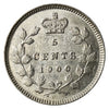 1900 Oval 0's Canada 5-cents AU-UNC (AU55) $