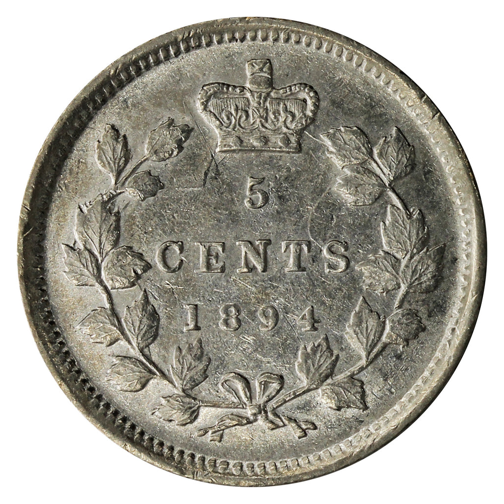 1894 Canada 5-cents EF-AU (EF45) $