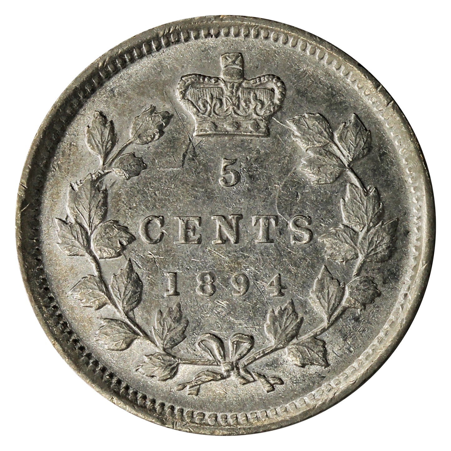 1894 Canada 5-cents EF-AU (EF45) $