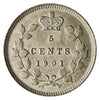 1901 Canada 5-cents UNC+ (MS62) $