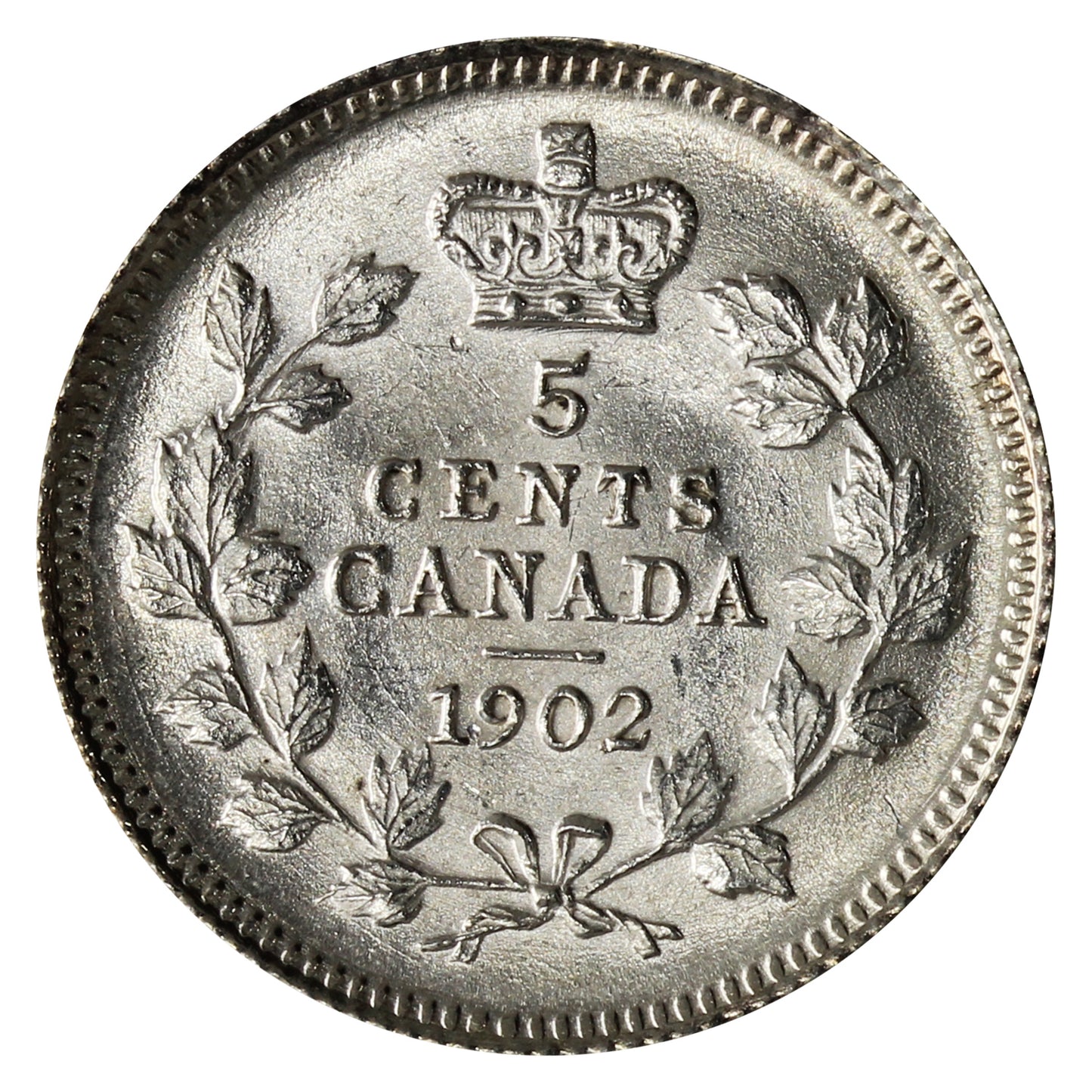 1902 Canada 5-cents UNC+ (MS62) $