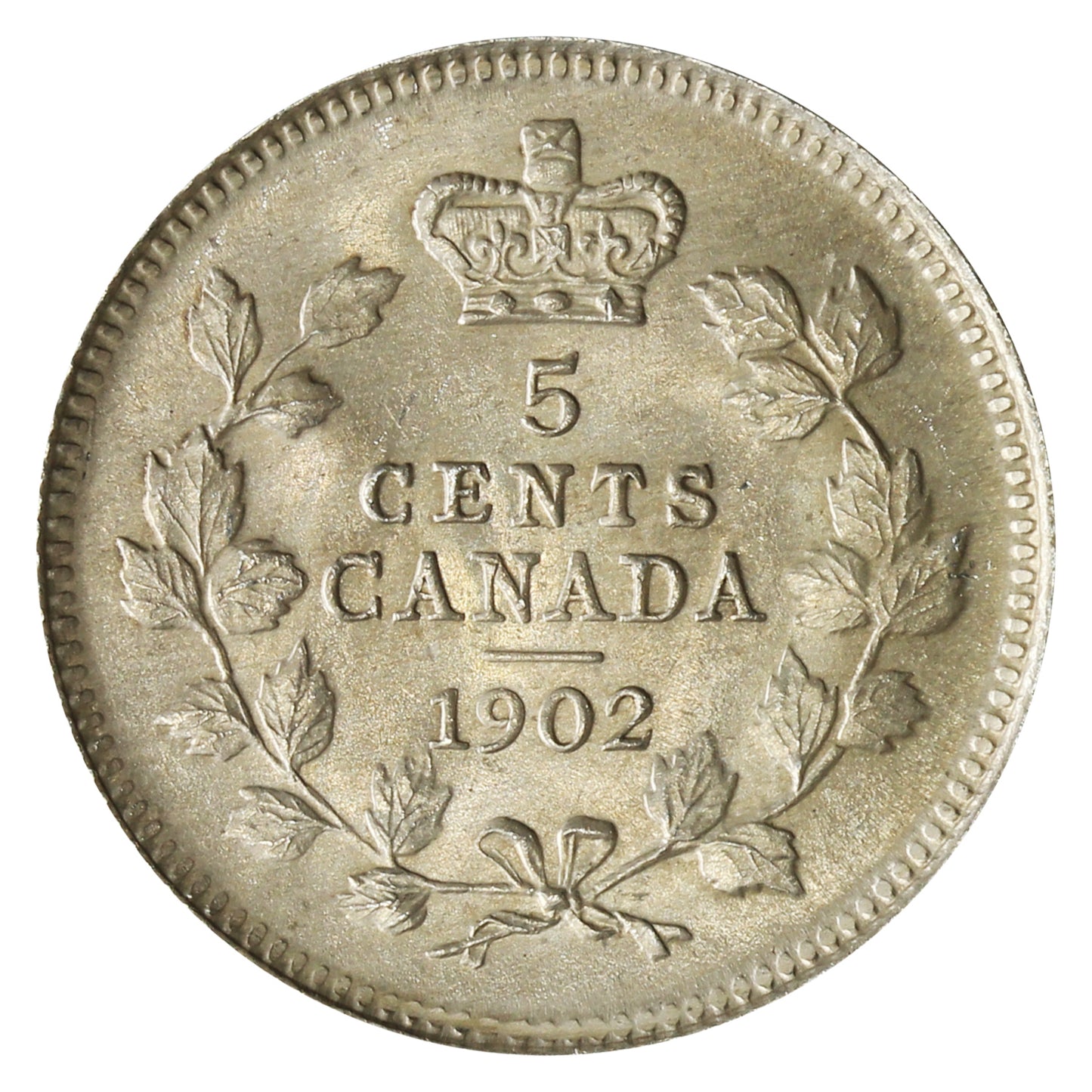 1902 Canada 5-cents Brilliant Uncirculated (MS63) $