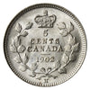 1902H Large H Canada 5-cents Choice Brilliant Uncirculated (MS64) $