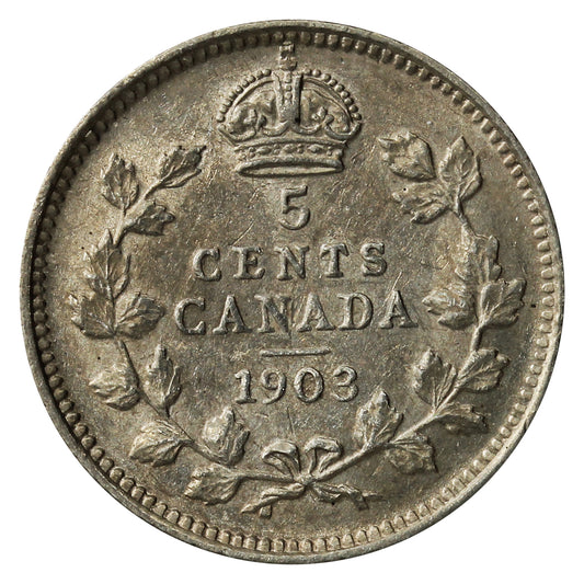 1903 Canada 5-cents Extra Fine (EF40)