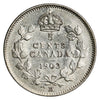 1903H Large H Canada 5-cents EF-AU (EF45) $
