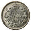 1908 Small 8 Canada 5-cents EF-AU (EF45) $