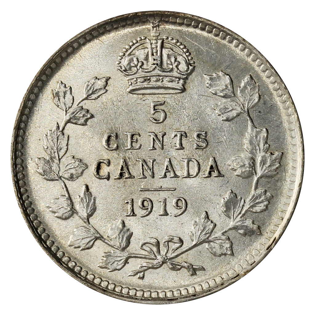 1919 Canada 5-cents Brilliant Uncirculated (MS63) $