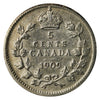 1909 Pointed Leaves Canada 5-cents VF-EF (VF30) $
