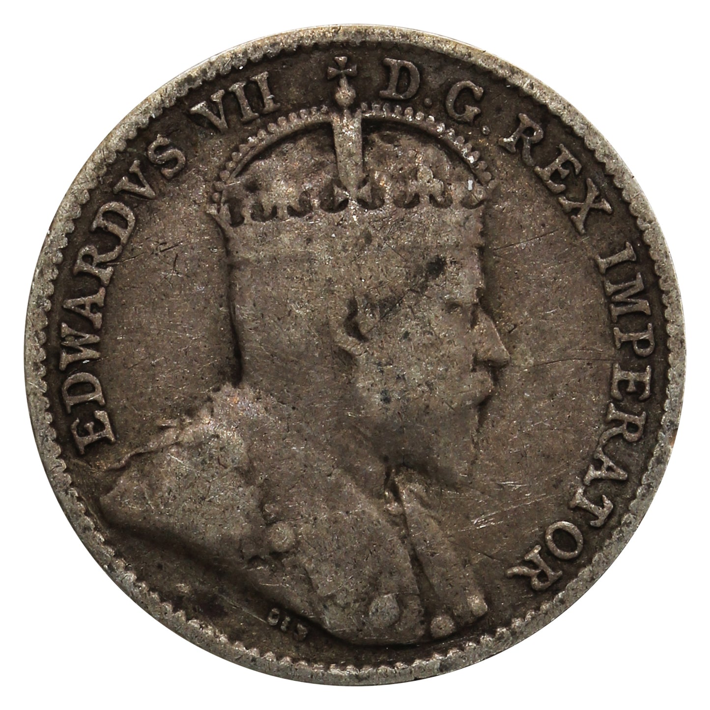 1910 Pointed Leaves Canada 5-cents Very Good (VG8)