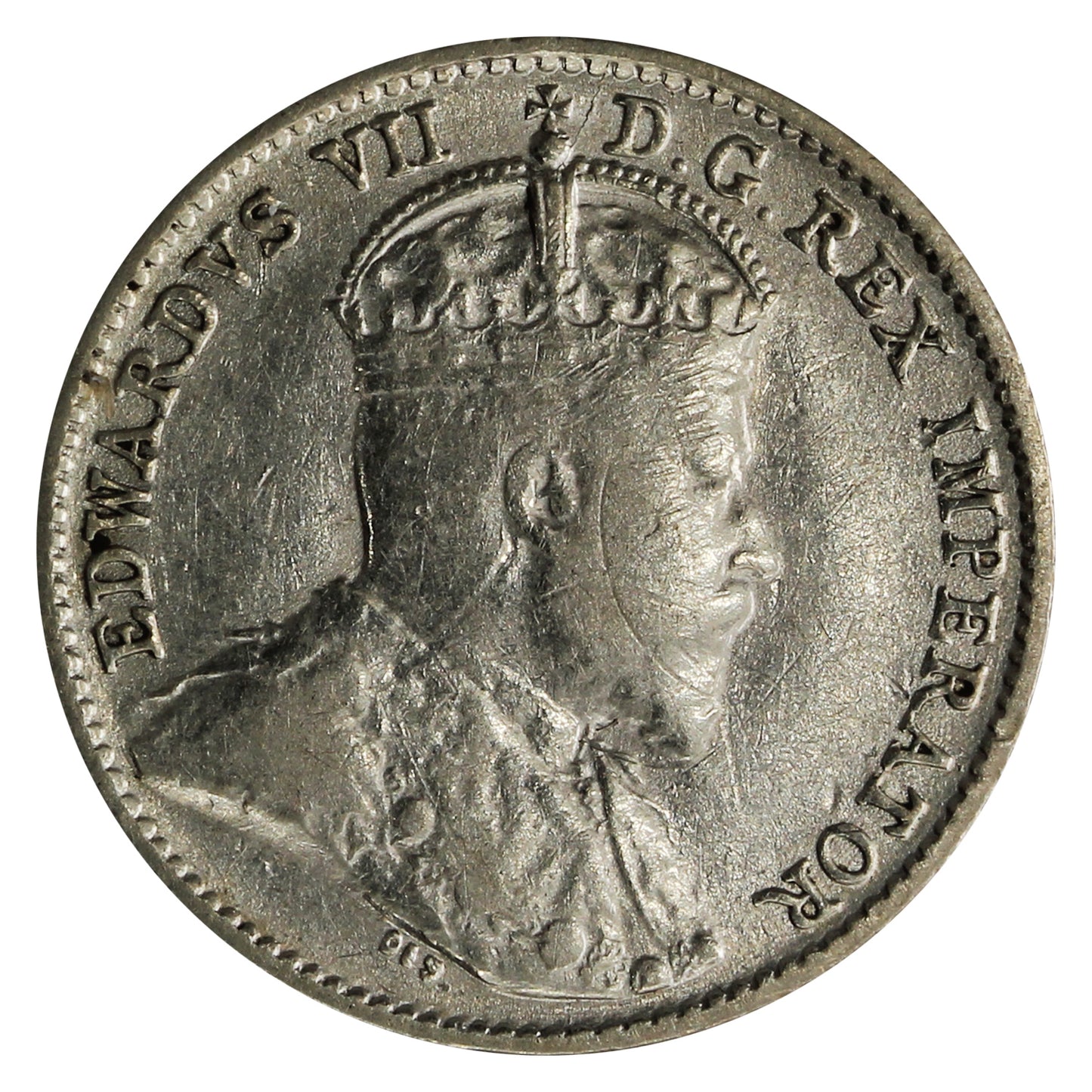 1910 Pointed Leaves Canada 5-cents F-VF (F15)