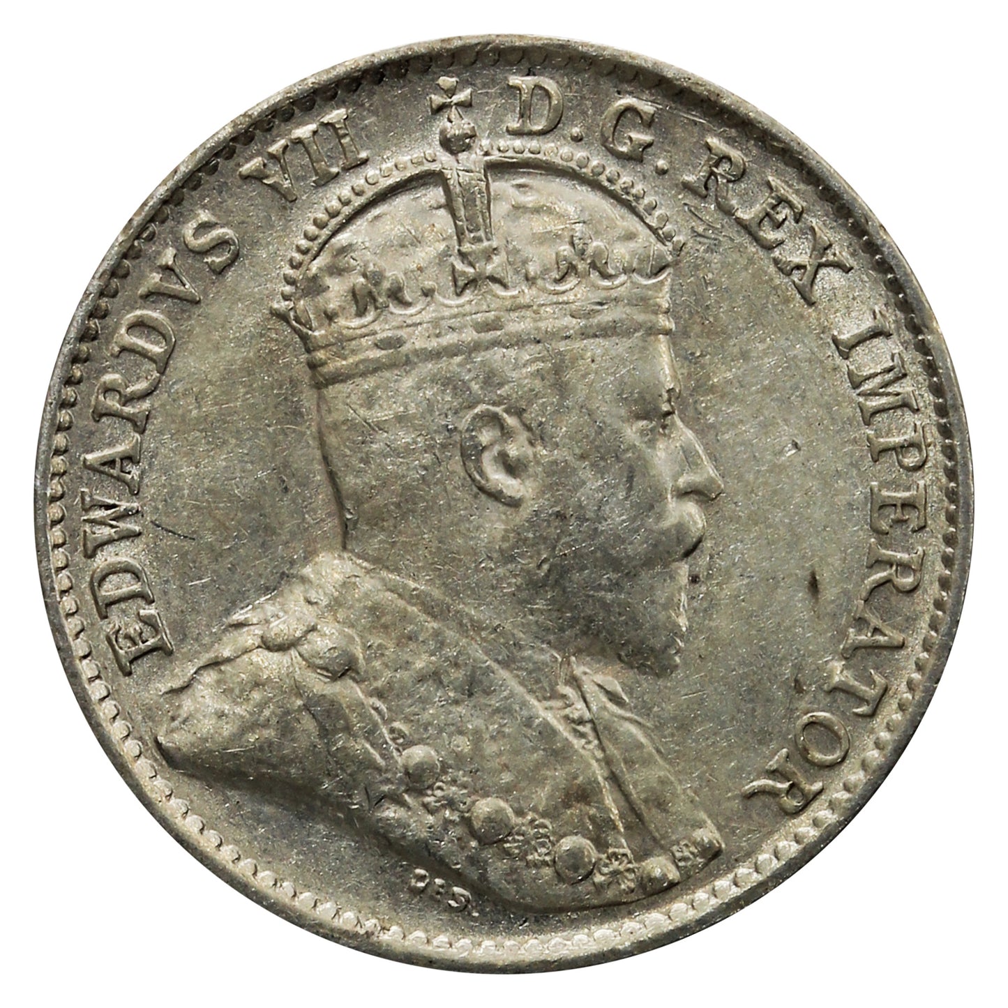 1910 Pointed Leaves Canada 5-cents Extra Fine (EF40)