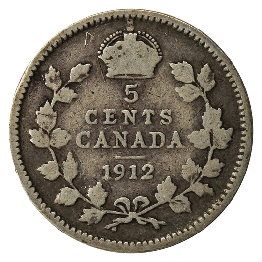 1912 Canada 5-cents G-VG (G6)