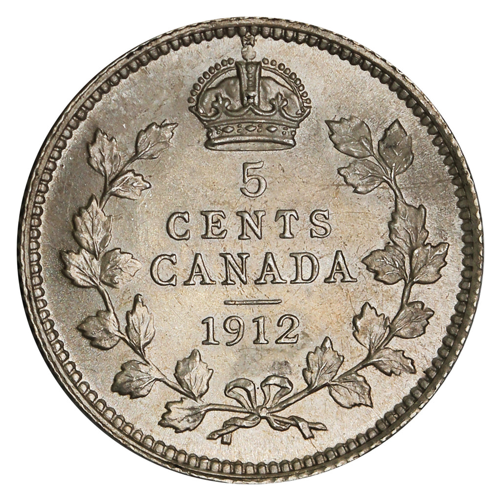 1912 Canada 5-cents Brilliant Uncirculated (MS63) $