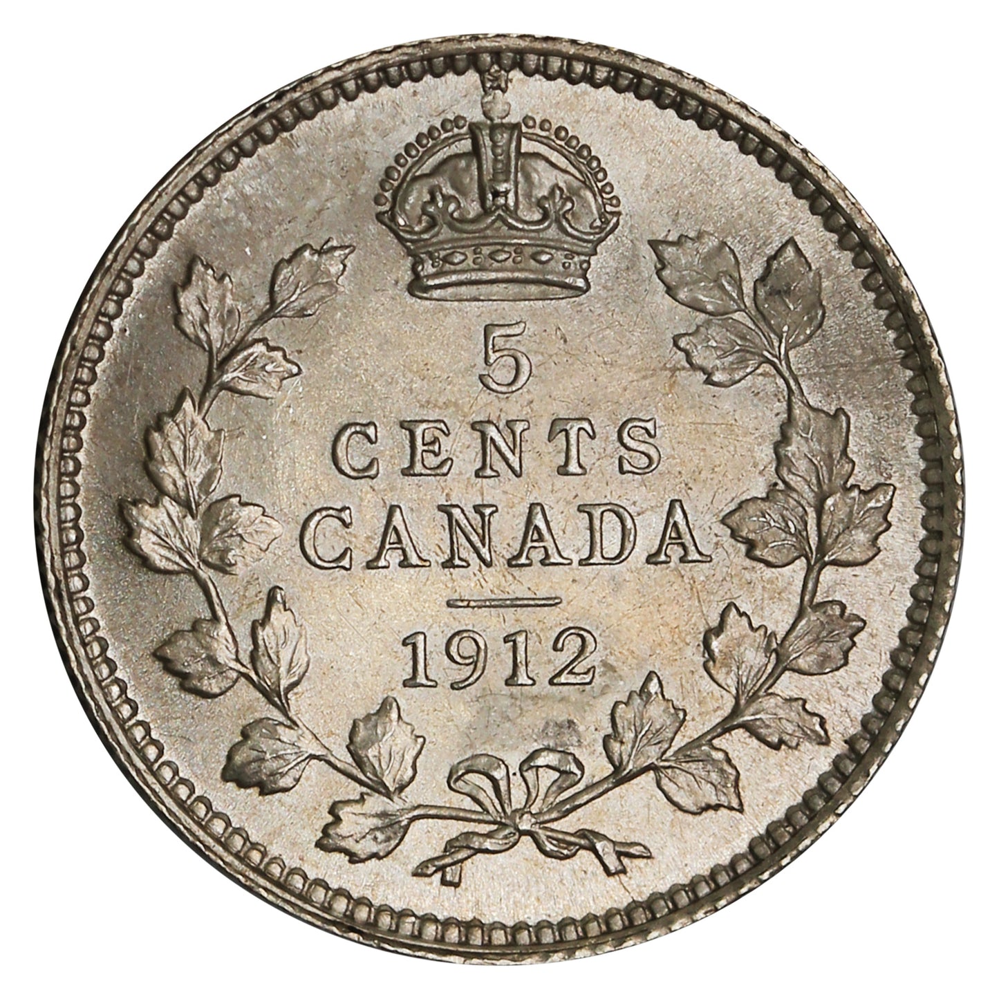 1912 Canada 5-cents Brilliant Uncirculated (MS63) $