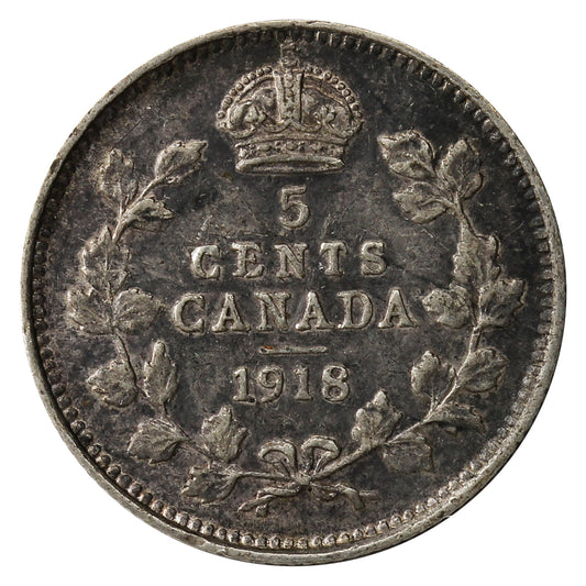 1918 Canada 5-cents Very Fine (VF20)