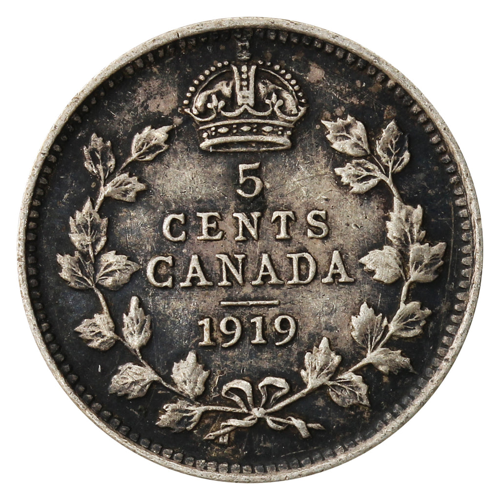 1919 Canada 5-cents Very Fine (VF20)