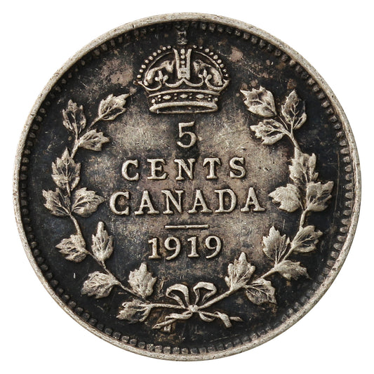 1919 Canada 5-cents Very Fine (VF20)