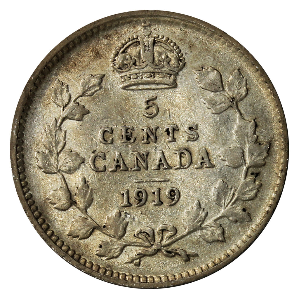 1919 Canada 5-cents VG-F (VG10)