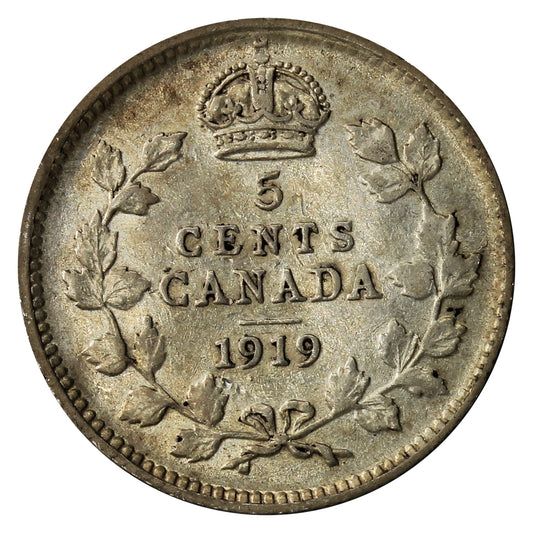 1919 Canada 5-cents VG-F (VG10)