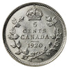 1920 Canada 5-cents Choice Brilliant Uncirculated (MS64)$