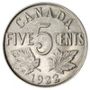 1922 Far Rim Canada 5-cents Almost Uncirculated (AU50)