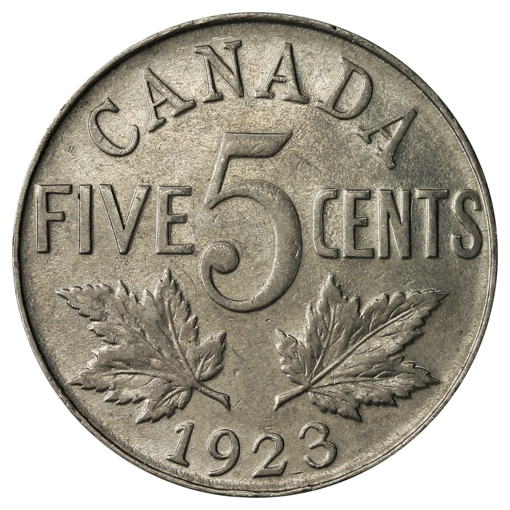 1923 Canada 5-cents VF-EF (VF30)