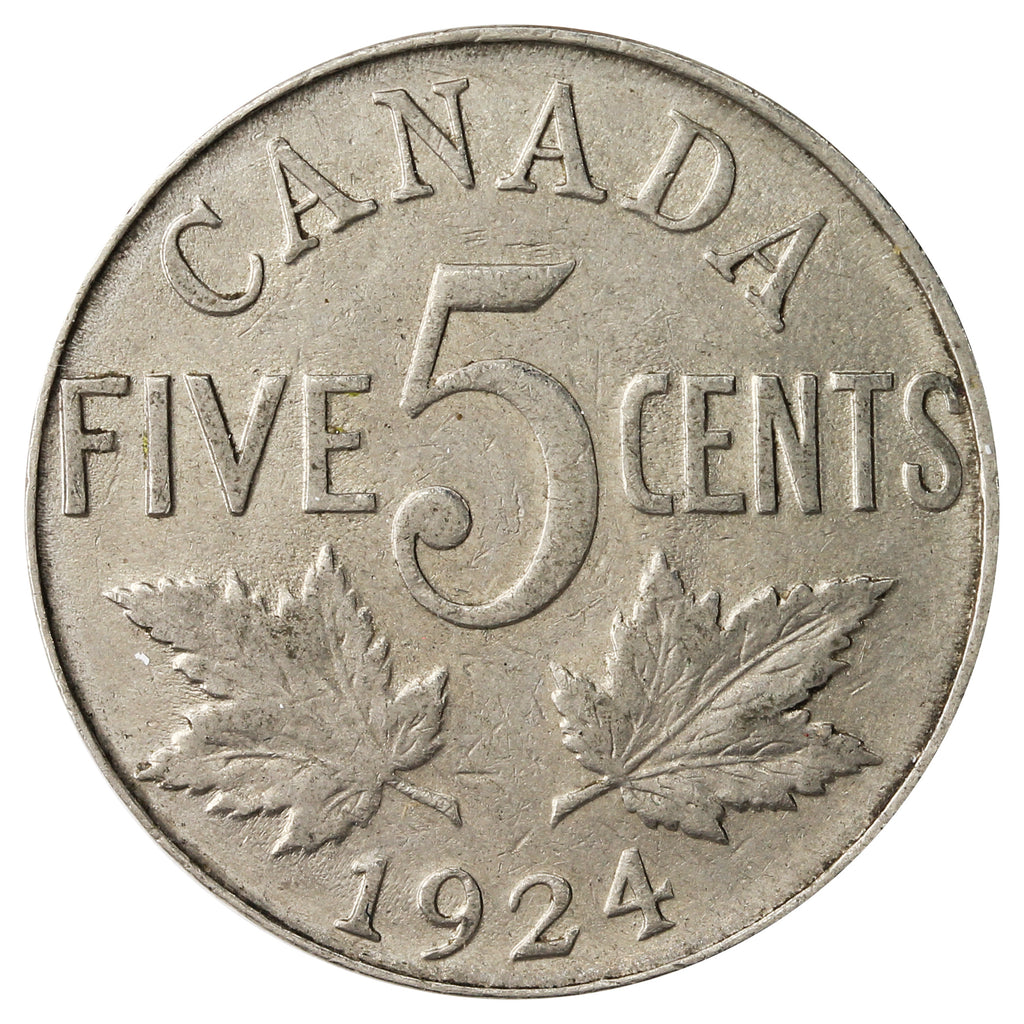 1924 Canada 5-cents Very Fine (VF20)