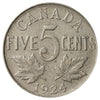 1924 Canada 5-cents VG-F (VG10)