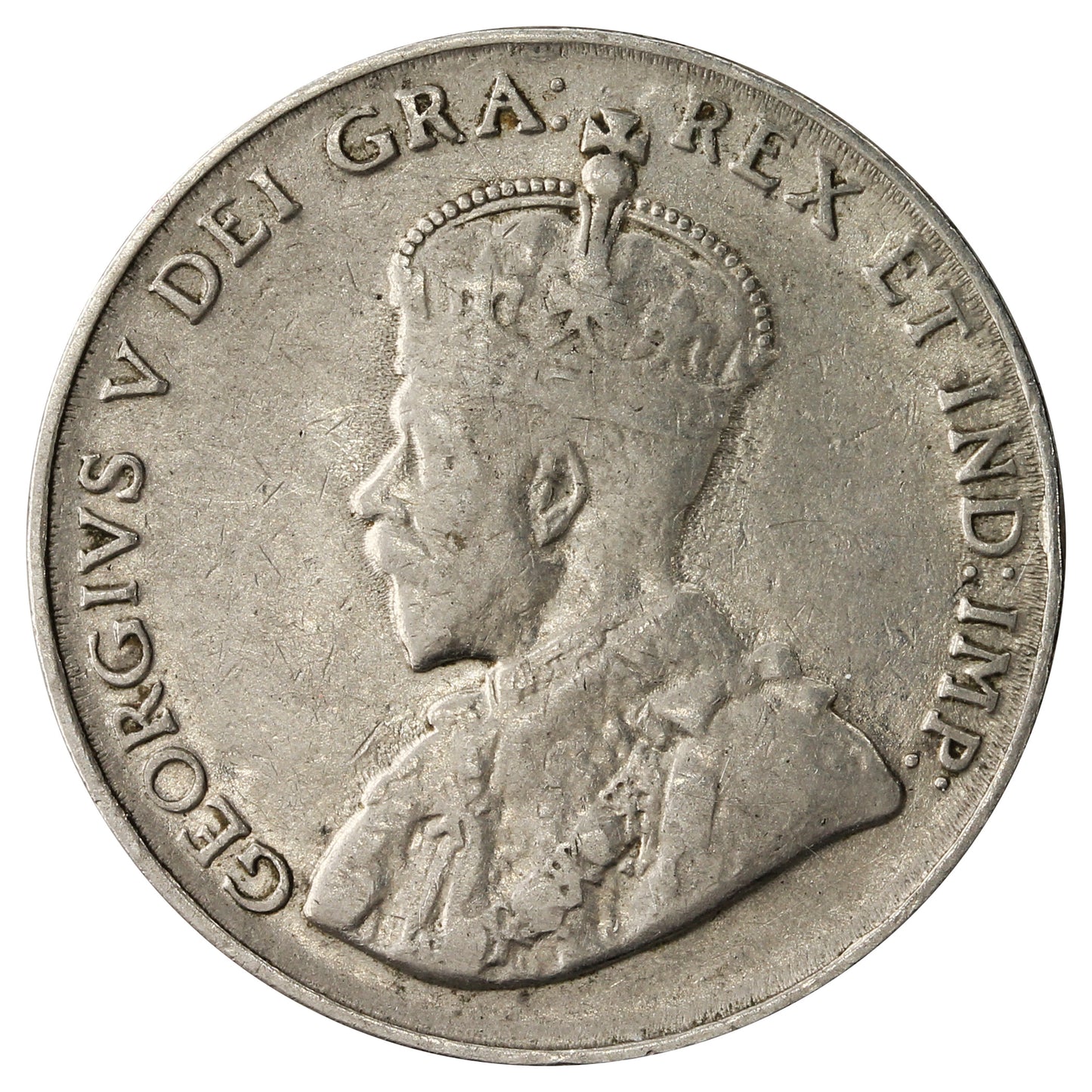 1924 Canada 5-cents F-VF (F15)