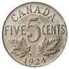 1924 Canada 5-cents Extra Fine (EF40)