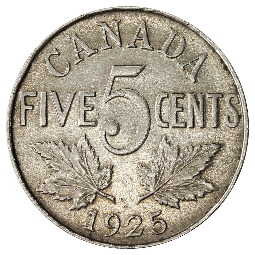 1925 Canada 5-cents VF-EF (VF30) $